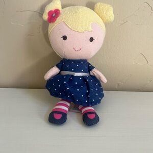 Polka Dot Dress Plush Doll